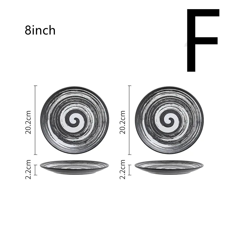 Japanese Ceramic Plates for Tableware Decor