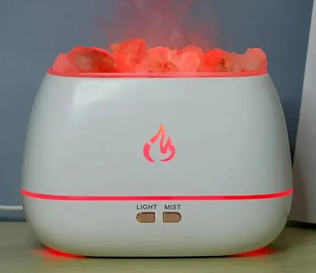 Flame Diffuser - Aromatherapy Essential Oil Diffuser with Flame Light