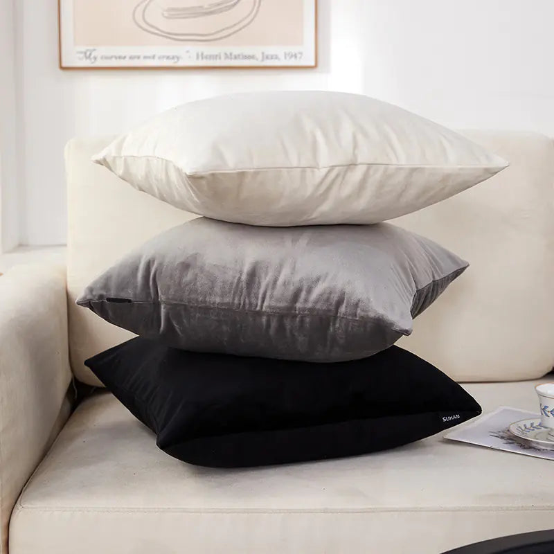 2pcs Velvet Throw Pillows - Nordic Style Home Decor