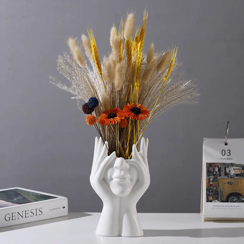 Nordic Elegance Ceramic Art Vase