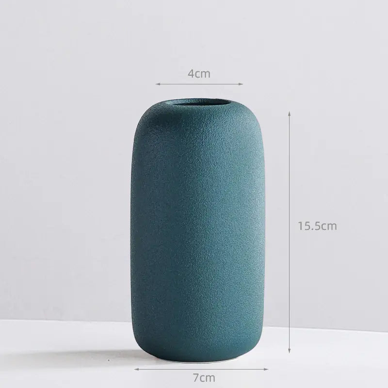 Elegant Nordic Ceramic Vase - Modern Minimalist Decor Vase for Dried Flowers