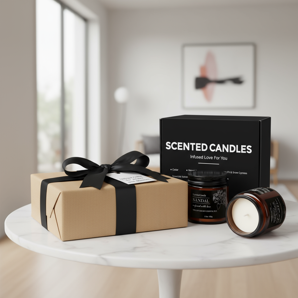 Aromatic Soy Candle Set - Gift Presentation