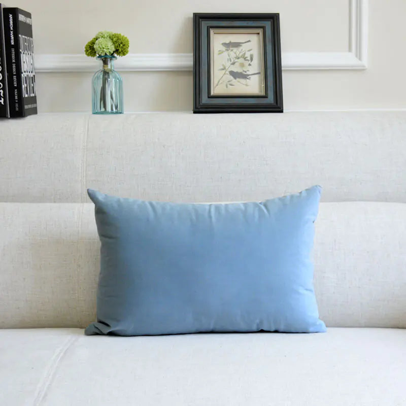 Lux Velvet Sofa Cushion 33x50cm - Premium Throw Pillow for Modern Home Decor