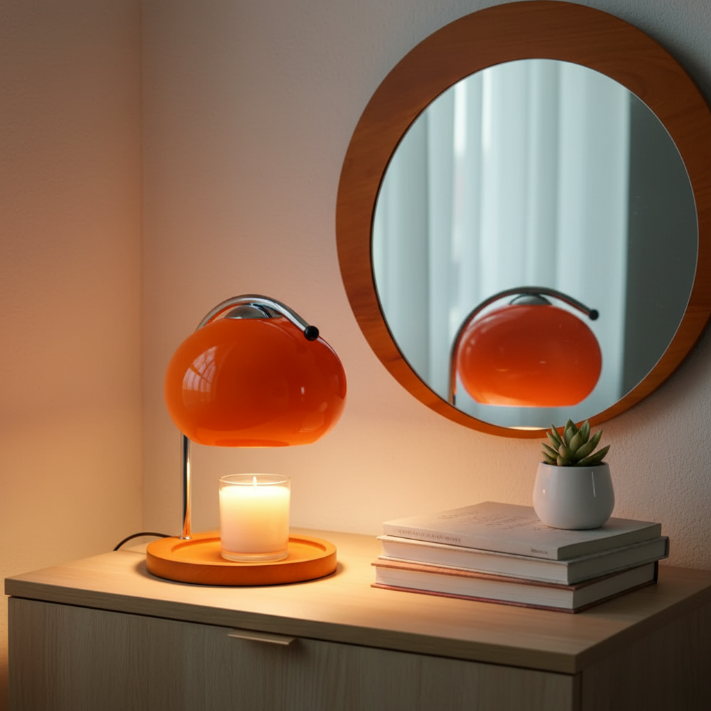 Chic Urban Desk Lamp - Evening Setting