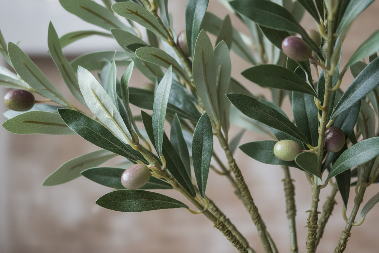 Close-up of Olive Leaves