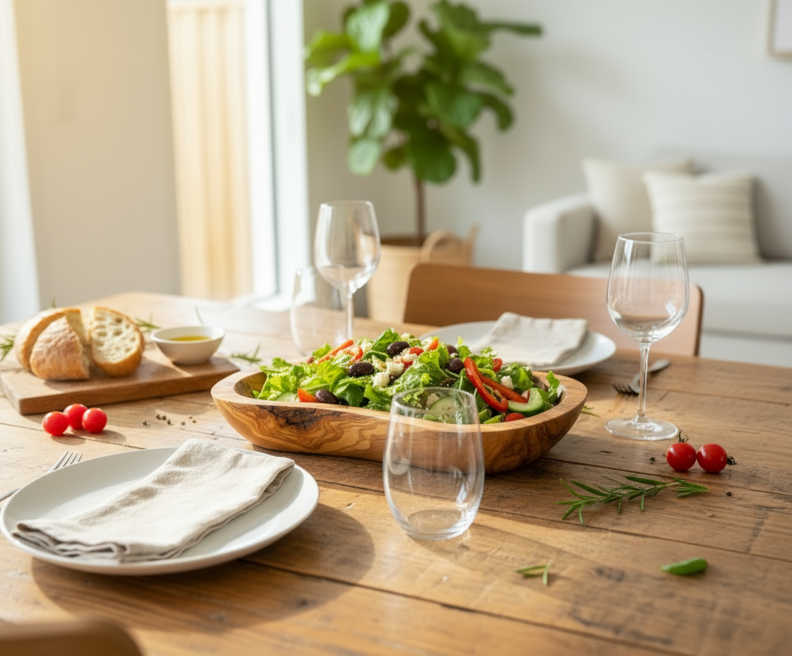 Farmhouse Dining Table Scene