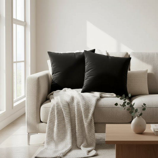 2pcs Velvet Throw Pillows - Nordic Style