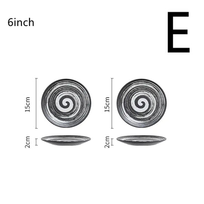 Japanese Ceramic Plates for Tableware Decor