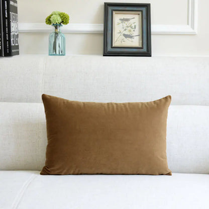 Lux Velvet Sofa Cushion 33x50cm - Premium Throw Pillow for Modern Home Decor
