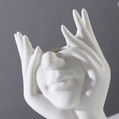 Nordic Elegance Ceramic Art Vase