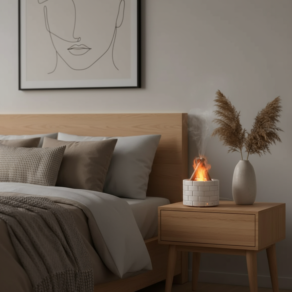 Bedroom nightstand scene