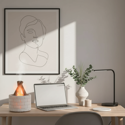 Home office workspace