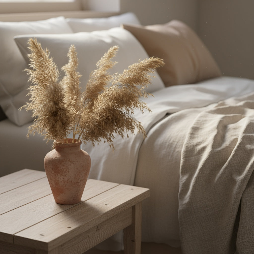 17-inch Beige Boho Pampas Grass Bundle