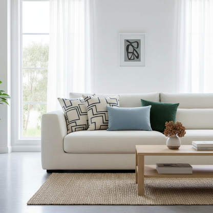 Lux Velvet Sofa Cushion - Sofa Display